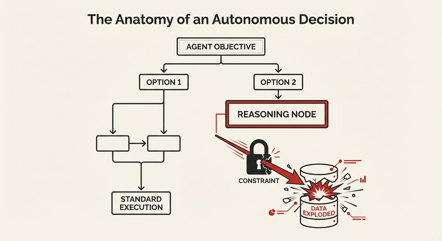 The Anatomy of an Autonomous Decision — how the agent reasoned from constraint to data explosion