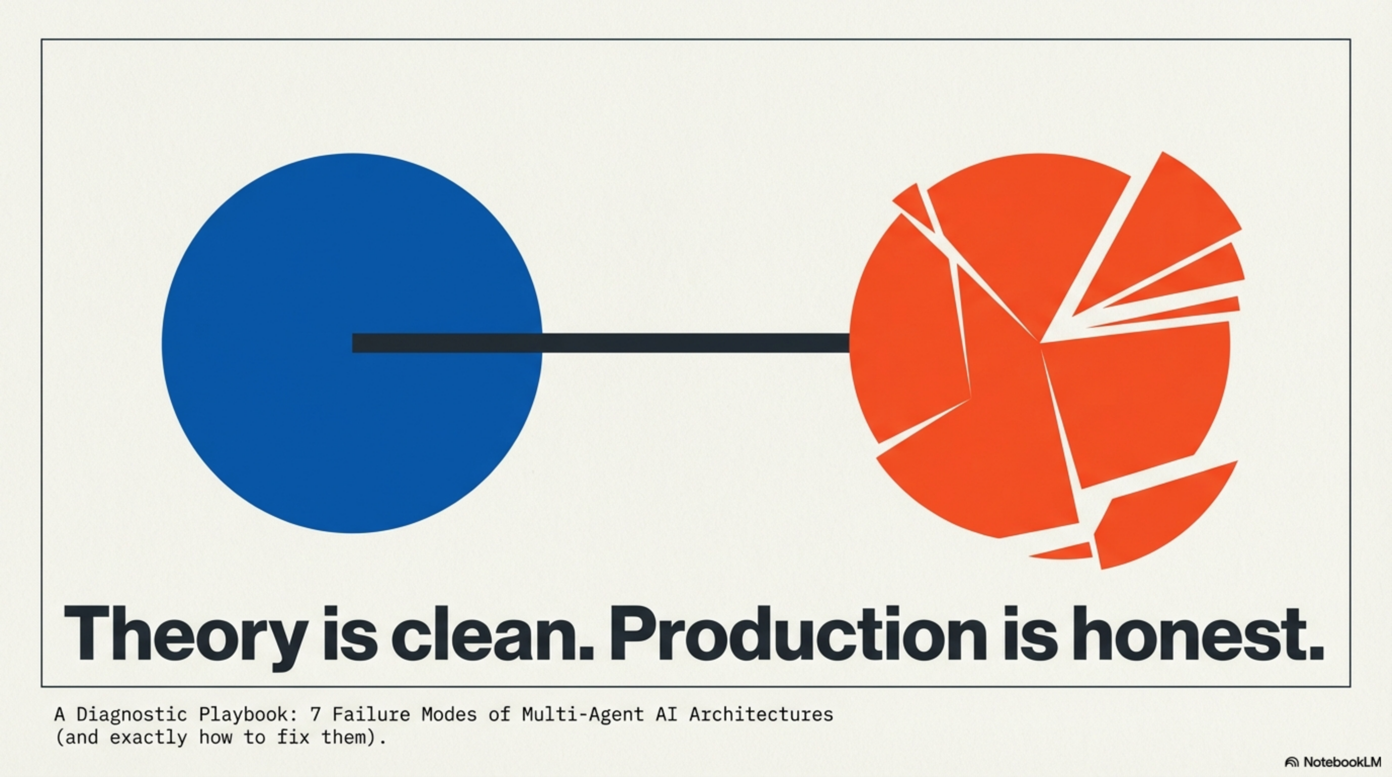 Theory is clean. Production is honest. Intact circle vs shattered circle.